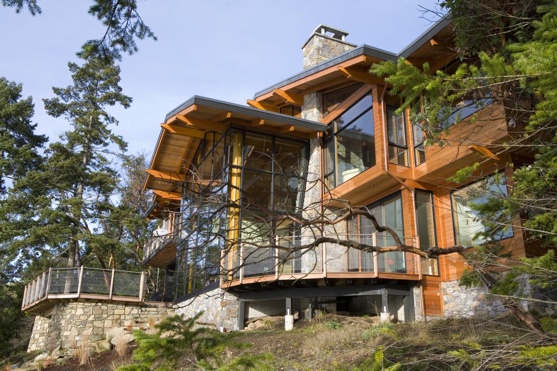Outside House on Irene Bay Road by Dave Dandeneau of Gulf Islands Artisan Homes
